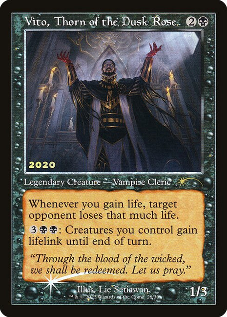 Vito, Thorn of the Dusk Rose 28 30th Anniversary Play Promos (P30A) [Foil] NM