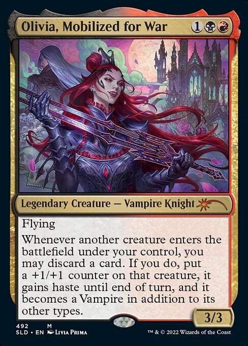 Olivia, Mobilized for War 492 Secret Lair Drop (SLD) [Foil] NM