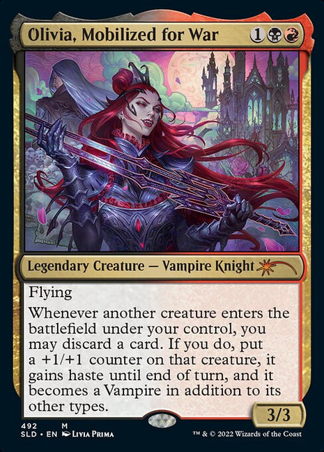 Olivia, Mobilized for War 492 Secret Lair Drop (SLD) [Foil] NM