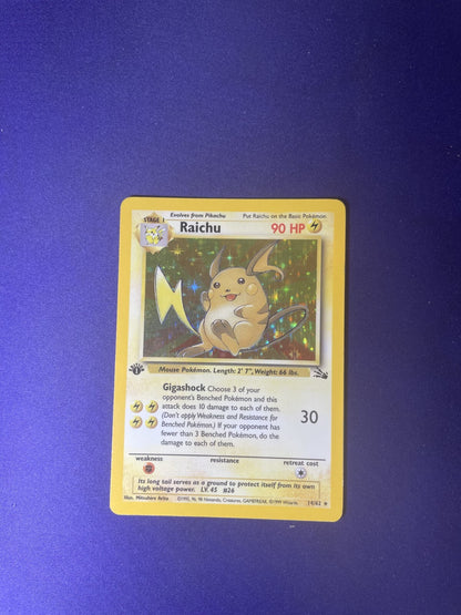 1st ed. Raichu (MP) 14/62 Fossil