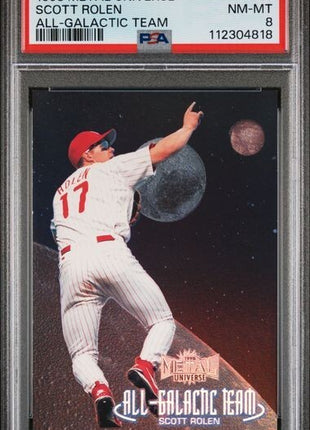 Scott Rolen All-Galactic Team SSP PSA 8 1998 Metal Universe POP 1 NONE HIGHER