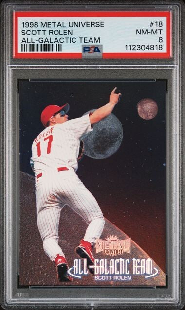 Scott Rolen All-Galactic Team SSP PSA 8 1998 Metal Universe POP 1 NONE HIGHER