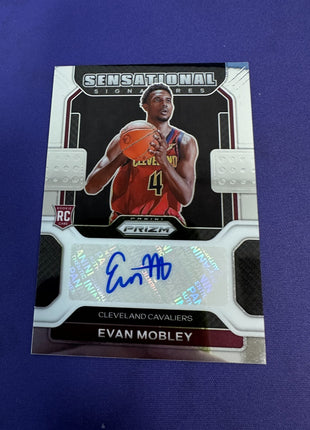 Evan Mobley Sensational Signatures AUTO RC 2021-22 Prizm