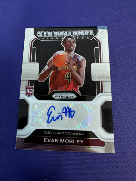 Evan Mobley Sensational Signatures AUTO RC 2021-22 Prizm