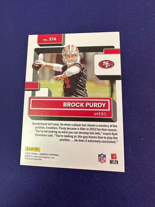 Brock Purdy Press Proof Red RC 2022 Donruss