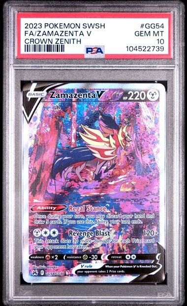 Zamazenta V (PSA 10) - Crown Zenith