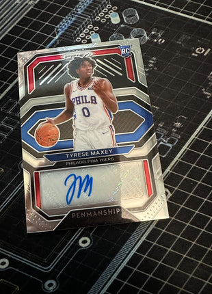 Tyrese Maxey Penmanship AUTO RC 2020-21 Prizm
