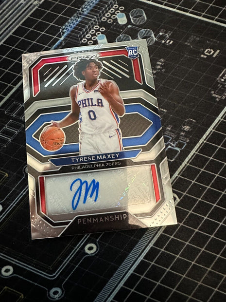 Tyrese Maxey Penmanship AUTO RC 2020-21 Prizm