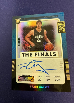 Franz Wagner The Finals AUTO /49 RC 2021-22 Contenders