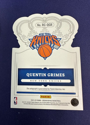 Quentin Grimes RC AUTO /10 GOLD 2021-22 Court Kings EX