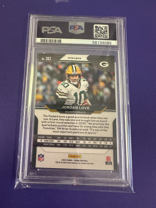 Jordan Love Red White Blue Prizm RC PSA 10 2020 Prizm