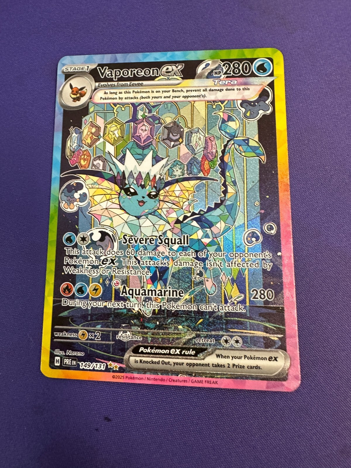 Vaporeon ex 149/131 Prismatic Evolutions