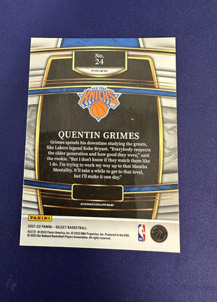Quentin Grimes RC ELEPHANT SSP 2021-22 Select