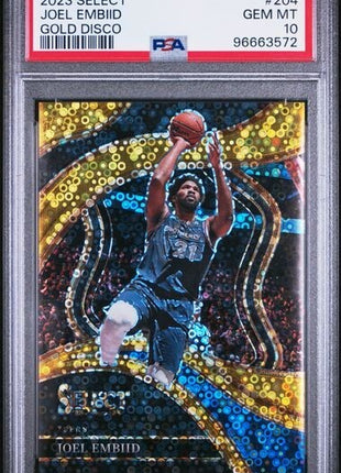 Joel Embiid Gold Disco COURTSIDE /10 PSA 10 2023-24 Select