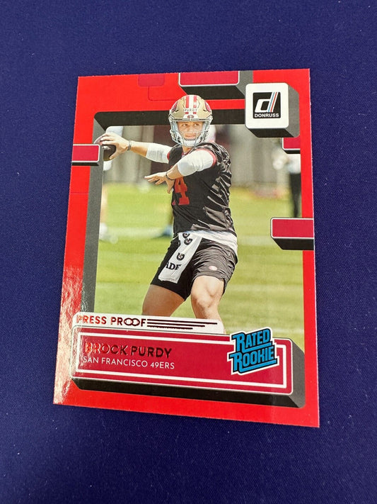 Brock Purdy Press Proof Red RC 2022 Donruss