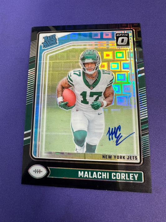 Malachi Corley Black Pandora /25 AUTO RC 2024 Optic