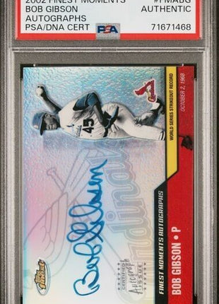 Bob Gibson AUTO 2002 Finest Moments