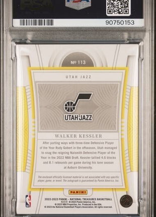 Walker Kessler True RPA Pink /25 RC PSA 8/10 2022-23 National Treasures