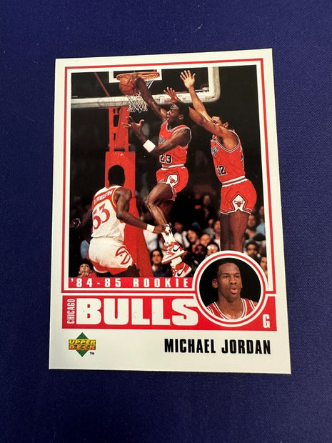 Michael Jordan Rookie Card Reprint Upper Deck MJ Collection