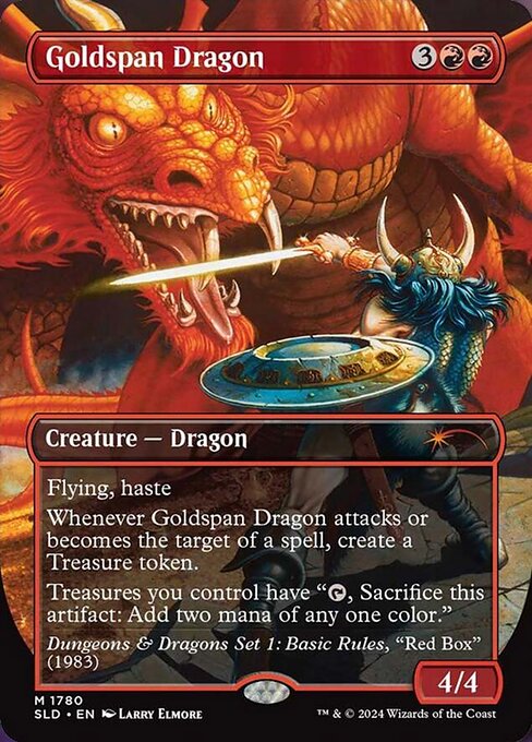 Goldspan Dragon 1780 Secret Lair Drop (SLD) [Foil] NM