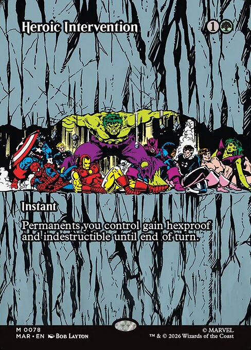 Heroic Intervention 78 Marvel Universe (MAR) [Nonfoil] NM