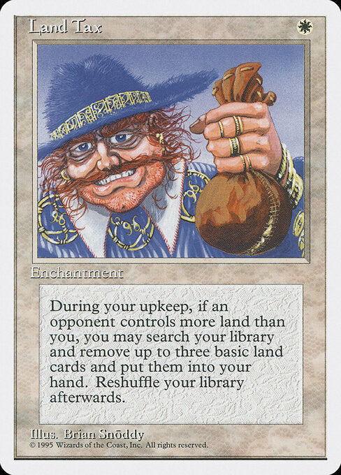 Land Tax 34 4th Edition (4ED) [Nonfoil] NM