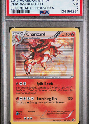 Charizard 19/113 - Legendary Treasures (LTR) PSA 7