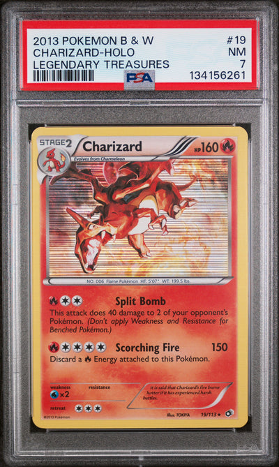 Charizard 19/113 - Legendary Treasures (LTR) PSA 7