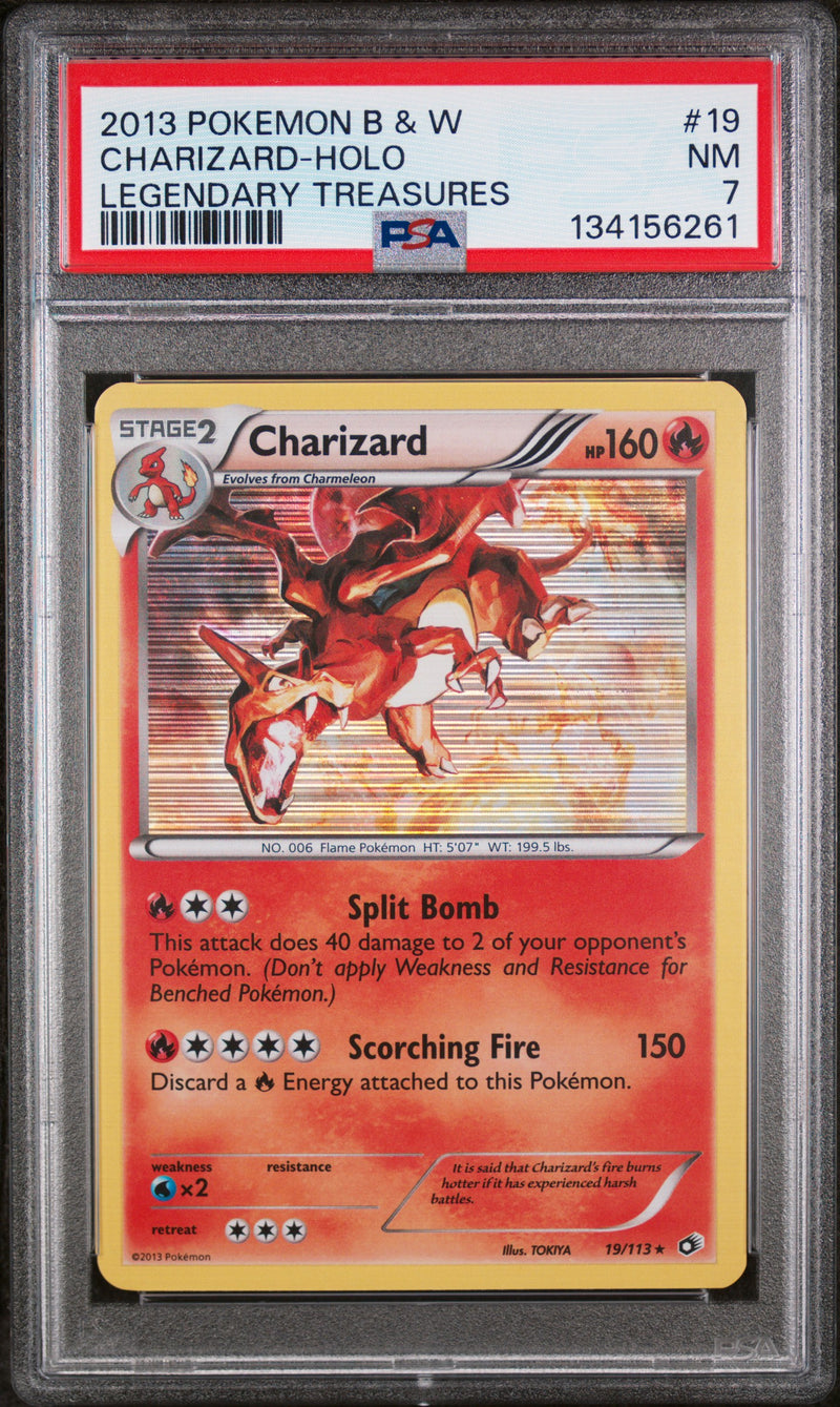 Charizard 19/113 - Legendary Treasures (LTR) PSA 7