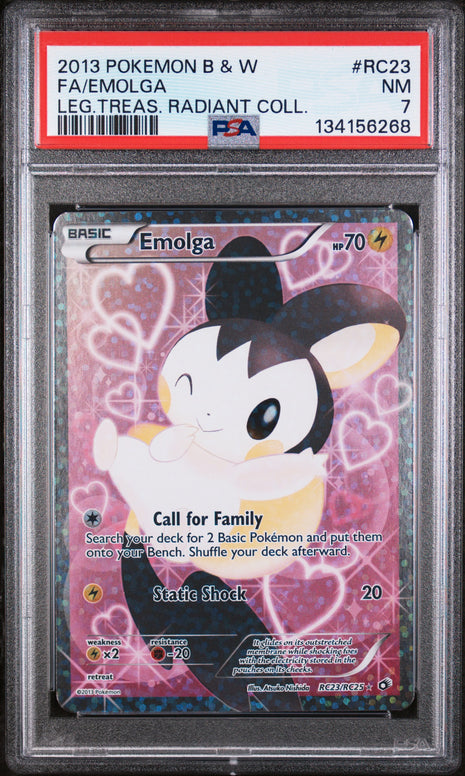Emolga rc23/rc25 - Legendary Treasures (LTR) PSA 7