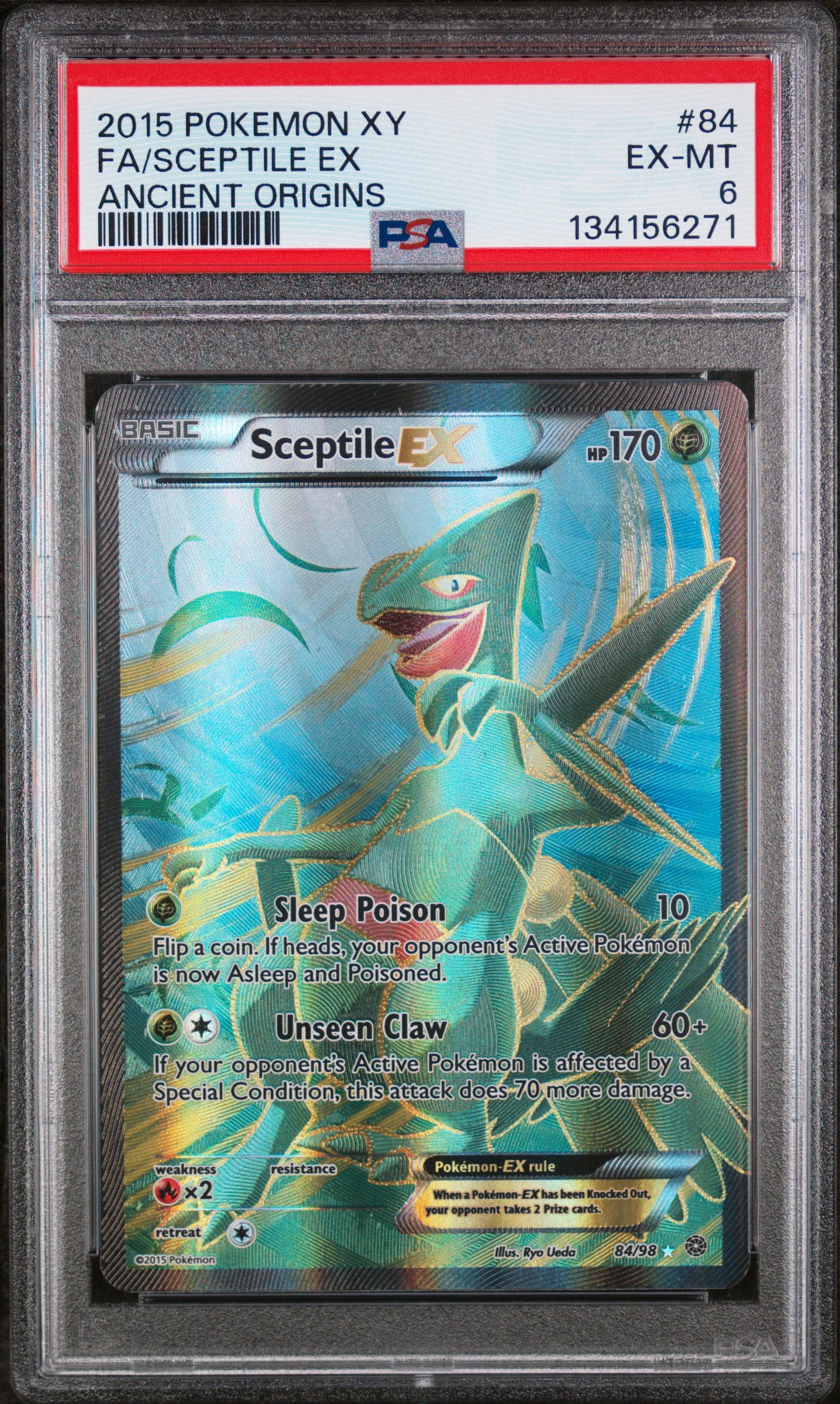 Sceptile EX 84/98 - Ancient Origins (AOR) PSA 6