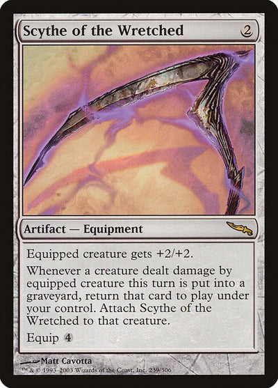 Scythe of the Wretched 239 Mirrodin (MRD) [Foil] LP