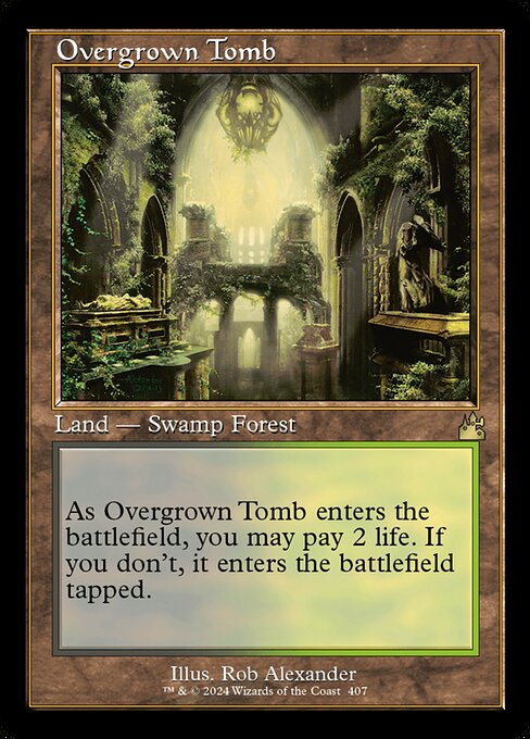 Overgrown Tomb 407 Ravnica Remastered (RVR) [Nonfoil] NM