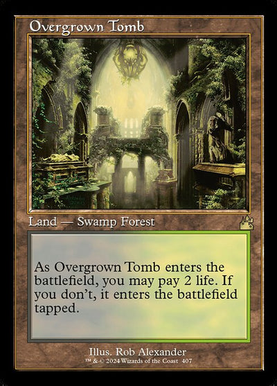 Overgrown Tomb 407 Ravnica Remastered (RVR) [Foil] NM