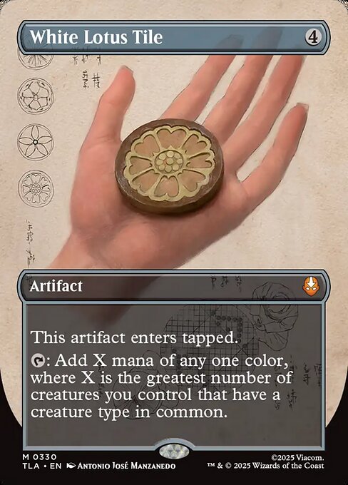 White Lotus Tile 330 Avatar: The Last Airbender (TLA) [Nonfoil] NM