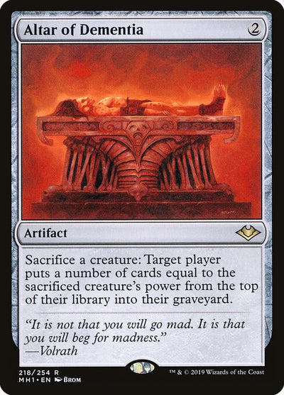 Altar of Dementia 218 Modern Horizons (MH1) [Nonfoil] NM
