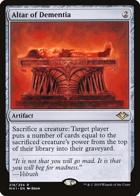Altar of Dementia 218 Modern Horizons (MH1) [Nonfoil] NM