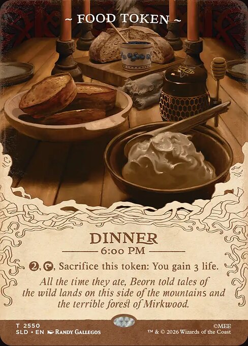 Dinner 6:00 PM (Food) 2550 Secret Lair Drop (SLD) [Foil] NM