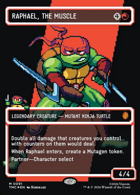 Raphael, the Muscle 91 Teenage Mutant Ninja Turtles Eternal (TMC) [Surge Foil] NM