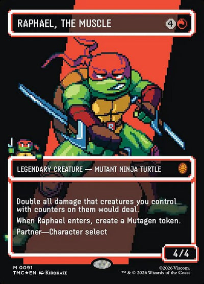 Raphael, the Muscle 91 Teenage Mutant Ninja Turtles Eternal (TMC) [Surge Foil] NM