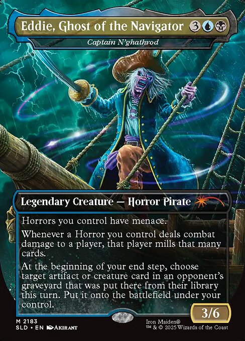 Eddie, Ghost of the Navigator (Captain N'ghathrod) 2183 Secret Lair Drop (SLD) [Foil] NM