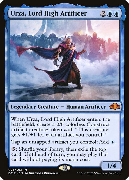 Urza, Lord High Artificer 71 Dominaria Remastered (DMR) [Foil] NM
