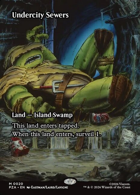 Undercity Sewers 20 Teenage Mutant Ninja Turtles Source Material (PZA) [Nonfoil] NM