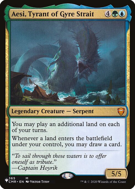 Aesi, Tyrant of Gyre Strait 365 The List (PLST) [Nonfoil] NM