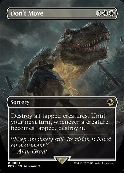 Don't Move 1 Jurassic World Collection (REX) [Foil] NM