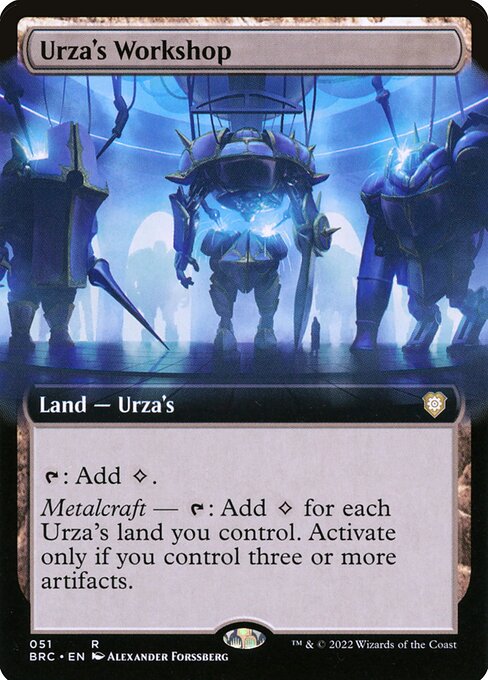 Urza's Workshop 51 The Brothers' War Commander (BRC) [Foil] NM