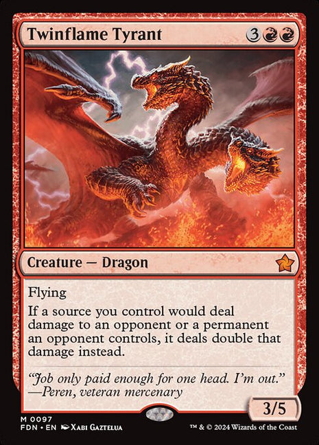 Twinflame Tyrant 97 Foundations (FDN) [Foil] NM