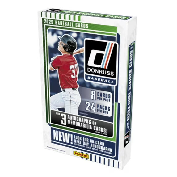 2025 Donruss Baseball Hobby Box (3 Auto/Mem!)