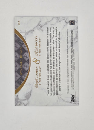 Dwight Gooden RA Dickey Dual AUTO /75 2024 Topps
