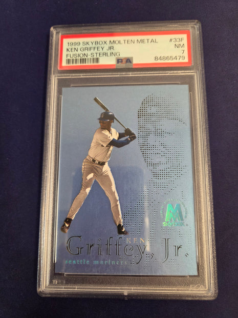 1999 Skybox Molten Metal Ken Griffey Jr. PSA 7 Fusion Sterling /500 Die Cut